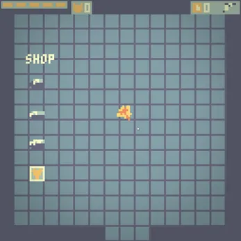 A screenshot of the shop in well warrior